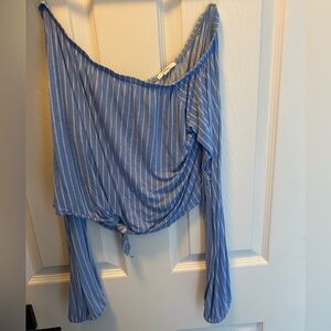 Off the shoulder top with long sleeves